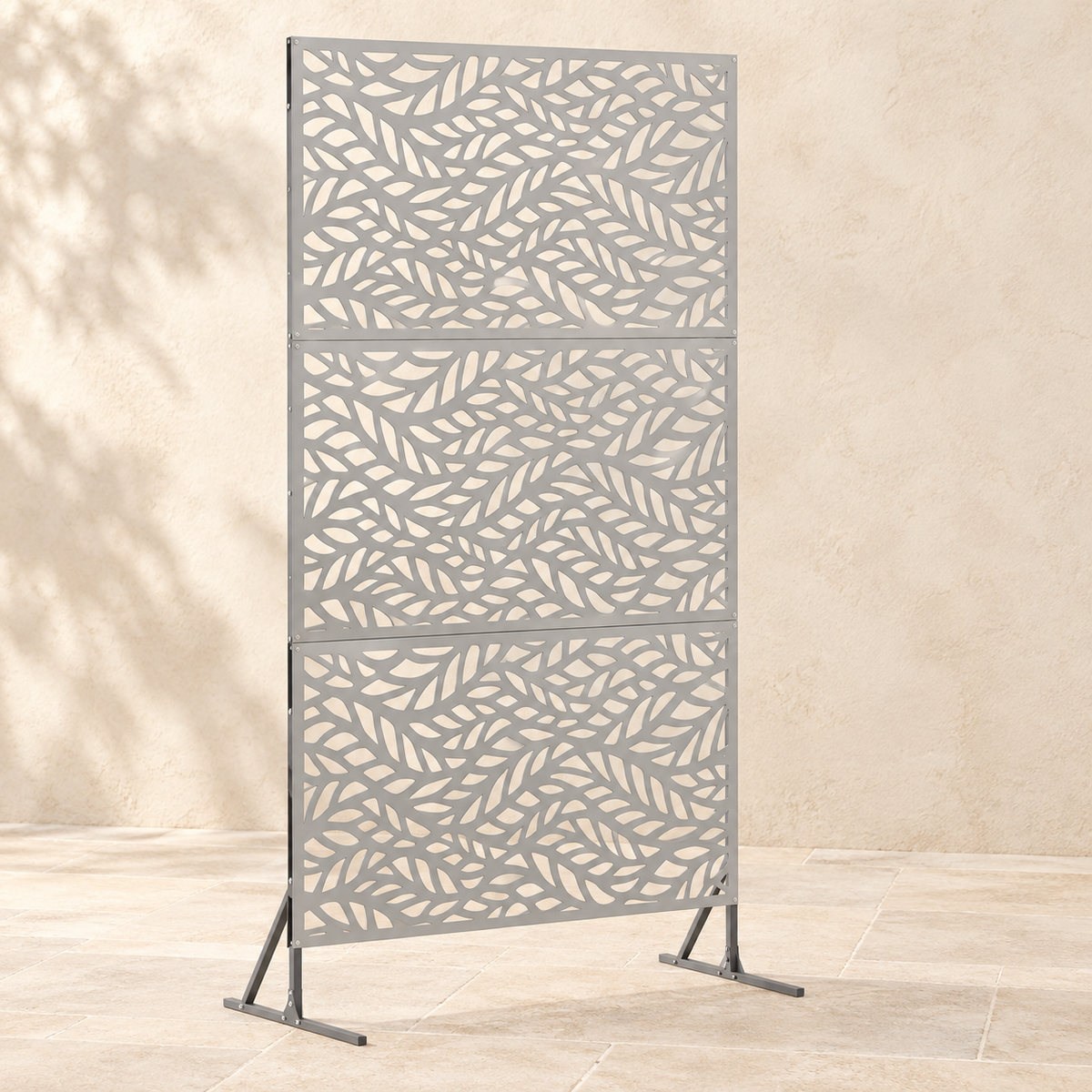 Brise-vue acier gris, 100 x 180 cm — vue principale