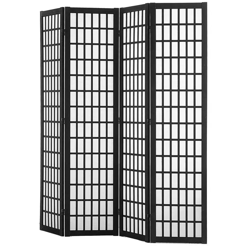 Paravent japonais shoji 4 panneaux, bois, 162 x 170 cm – vue 5
