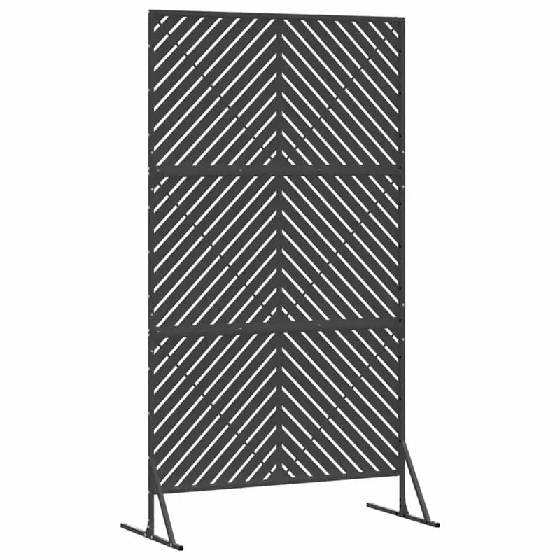 Brise-vue acier noir à découpes diagonales, 100 x 180 cm – vue 4