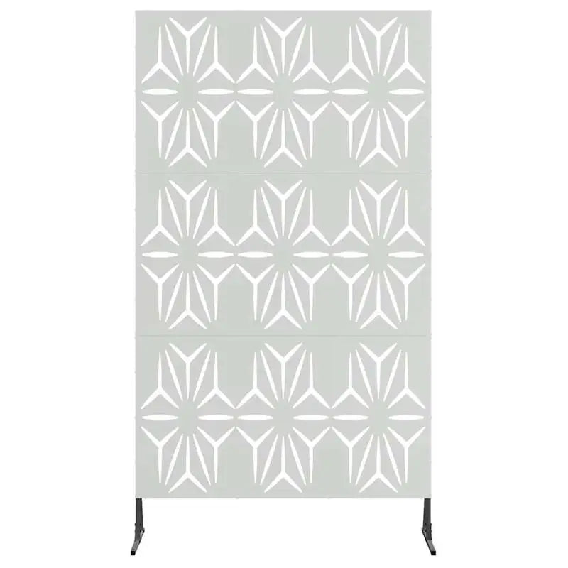 Brise-vue acier galvanisé motif pétales, 100 x 180 cm – vue 4