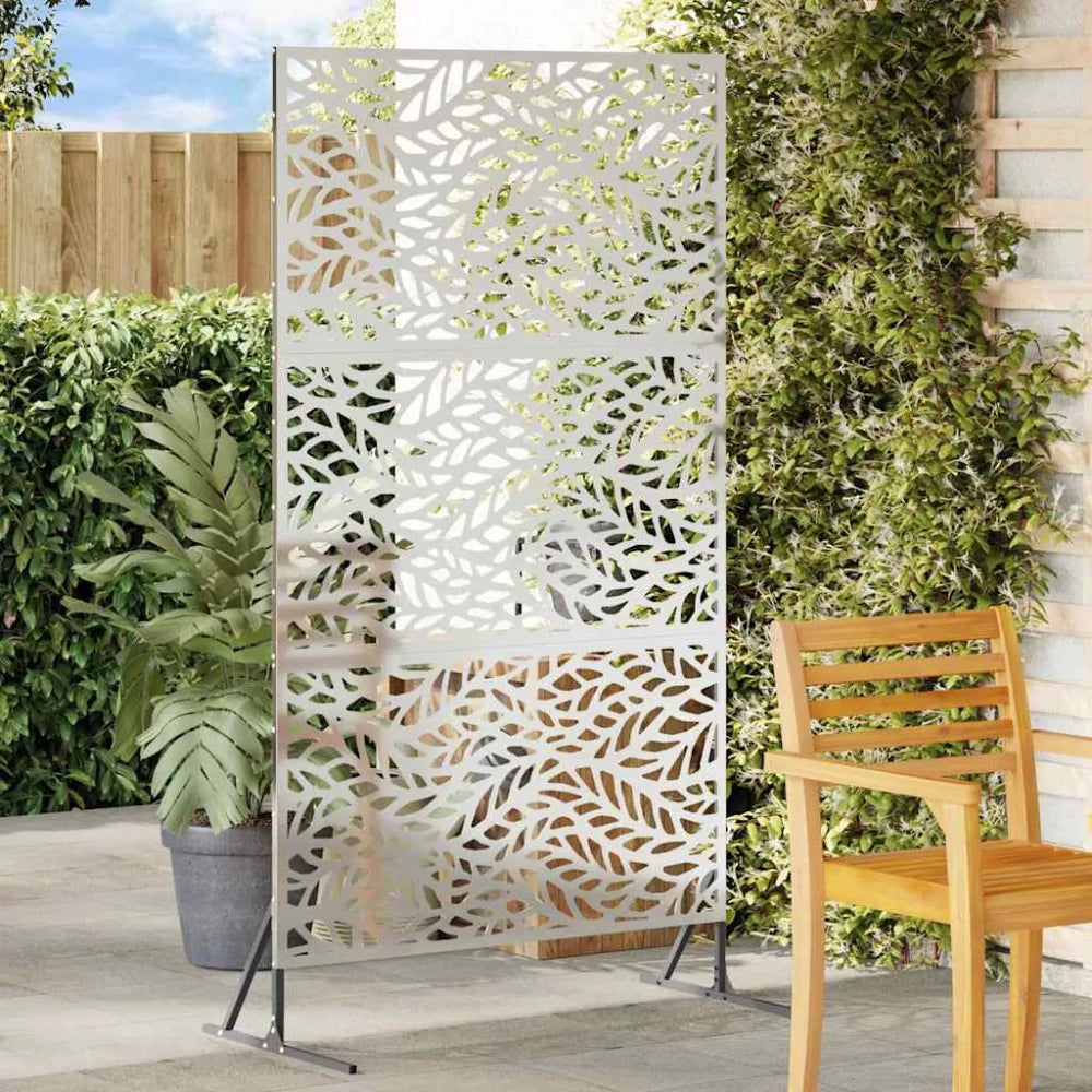 Brise-vue acier gris, 100 x 180 cm