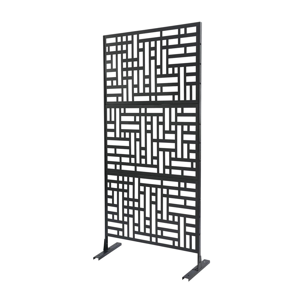 Brise-vue de terrasse acier noir, 90 x 190 cm – vue 5