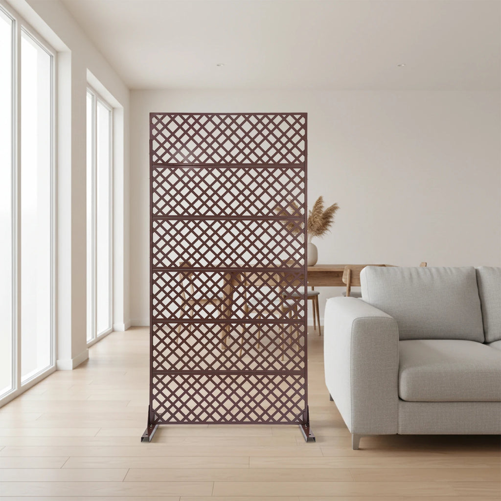 Brise-vue métal motif losanges, 90 x 183 cm – vue 2