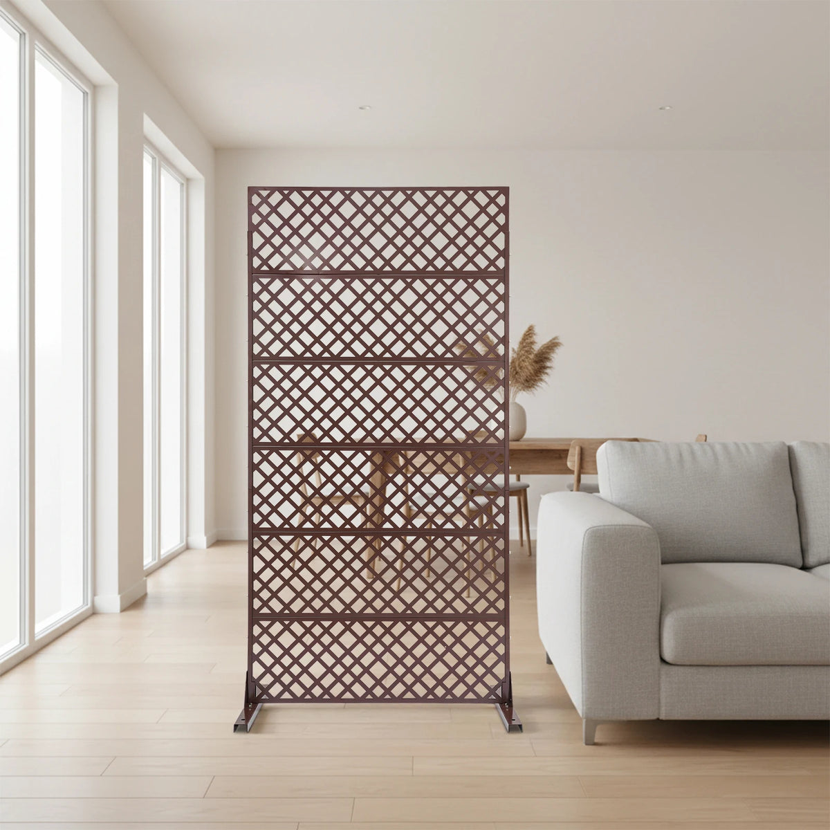 Brise-vue métal motif losanges, 90 x 183 cm – vue 2